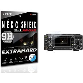 NEKO Shield Black Anti-Glare Anti-fingerprint Extra Hard Screen Protector (2 Pack) for Icom IC-7300/IC-9700, Clear, Transparent