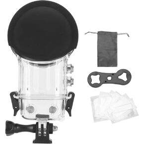 IPX8 164ft Waterproof Camera Dive Case for ONE X3, Dive Case with Optical Imaging Tempered Glass for Diving, Surfing, Snorkeling
