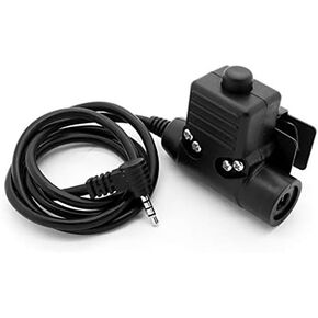 U94 PTT System Compatible with Peltor Comtac and Yaesu Radio (Military/NATO-US Wired)