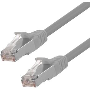 NavePoint Ethernet Patch Cable CAT6, F/UTP, 26AWG, 0.5 Ft, 5 Pack, Gray