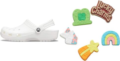 Crocs Mens and Womens Classic Clog w/Jibbitz Charms Foodie 5-Packs in Saudi Arabia