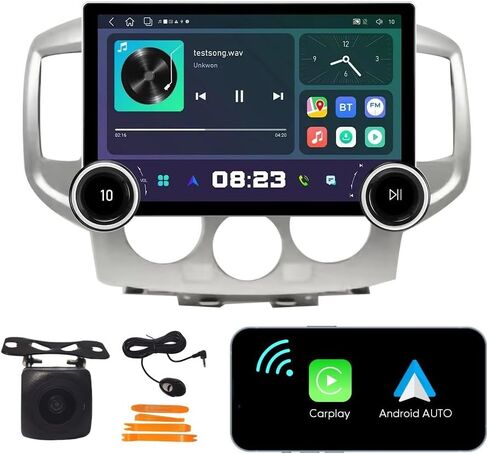 [2G+64G] 10.1 بوصة مقابض مزدوجة Carplay Android Auto Touch Screen Autoradio سيارة ستيريو GPS للملاحة FM راديو رئيس وحدة واي فاي مرآة رابط مشغل الوسائط المتعددة GPS راديو DSP ForNiss an NV200 2013-2019 in Kuwait