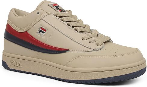 Fila mens T1 Mid Fashion Sneaker, Cream/Peacoat/Red, 11 US in Saudi Arabia