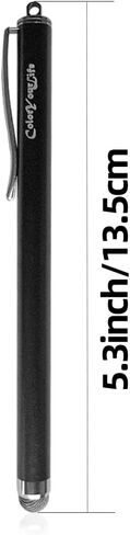 3-Pack 5.3'' Micro-Knit Mesh Tip Capacitive Stylus Pens for Touch Screens with Replaceable Fiber Tips, Universal Stylus Pens and Cleaning Cloth (Matt Black, Black, Gun Grey) in Saudi Arabia