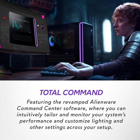 كمبيوتر Alienware Aurora-R16 للألعاب - Intel 24-core i9-13900F، RTX 4070، ذاكرة الوصول العشوائي DDR5 سعة 32 جيجابايت، SSD 2 تيرابايت، Wi-Fi 6E، بلوتوث، 12 منفذ USB، Windows 11 Pro، مع ترخيص Microsoft Office مدى الحياة in Kuwait