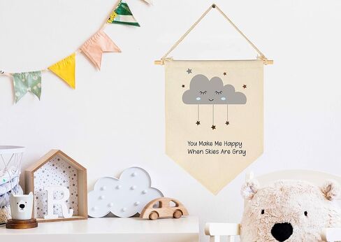 I Love You to the Moon-Flag Sign Gifts for Baby Newborn Boys Girls Kids-Banner Wall Decor Gifts for Nursery Bedroom Playroom Front Door-Baby Gift Shower-New Home Gift-Birthday Christmas Gift in Saudi Arabia
