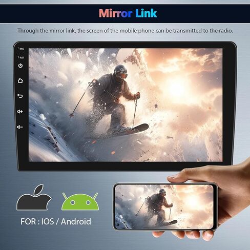 SIXTOP [2+64G] Android Car Stereo for Dodge Ram 2013-2019 (Auto A/C) Upgrade Replacement Radio Carplay Android Auto Mirror Link 30 Themes 9 inch Touchscreen FM GPS Bluetooth+Backup Camera&MIC in Saudi Arabia