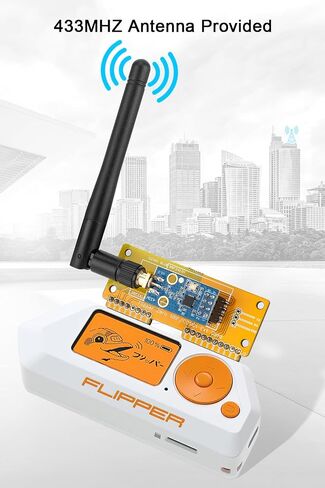 External CC1101 Antenna Module for Flipper Zero - SubGhz GPIO Board 433MHZ Antenna Provided（Orange） in Saudi Arabia