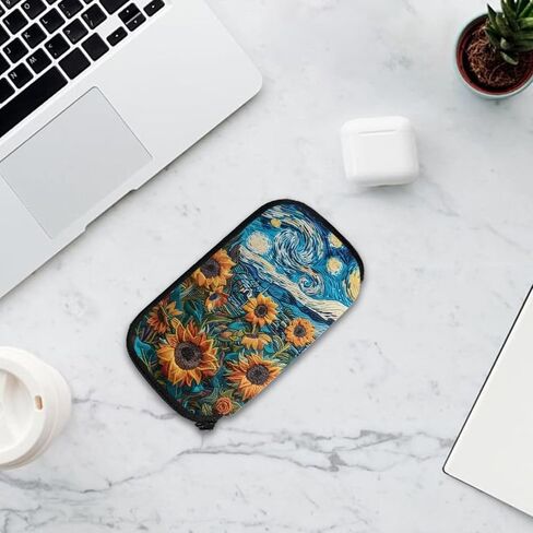 حافظة محرك فلاش USB مطبوعة على شكل بومة زهرية، حقيبة تخزين USB ذات سعة كبيرة، حقيبة منظم USB محمولة مع سحاب، حقيبة ملحقات إلكترونية خفيفة الوزن لحمل محرك أقراص USB in Kuwait