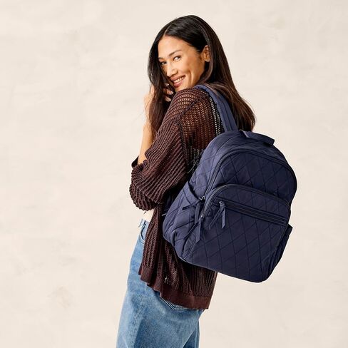 Vera Bradley Women's Polyester Twill Bancroft Backpack, Peacoat, One Size in Saudi Arabia