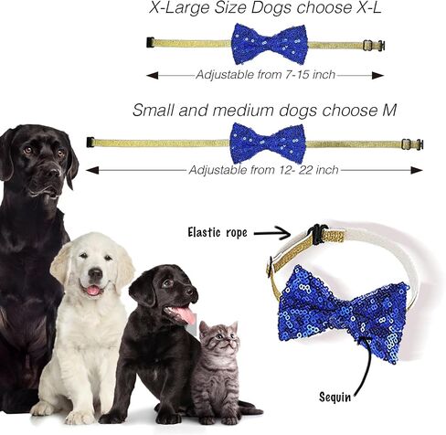 Dog Birthday Bandana Set Dog Boy Birthday Hat Happy Birthday with Numbers for Large X-Large Dogs Pets, Blue Dog Birthday Decorations with Bow (Blue, XL) in Saudi Arabia