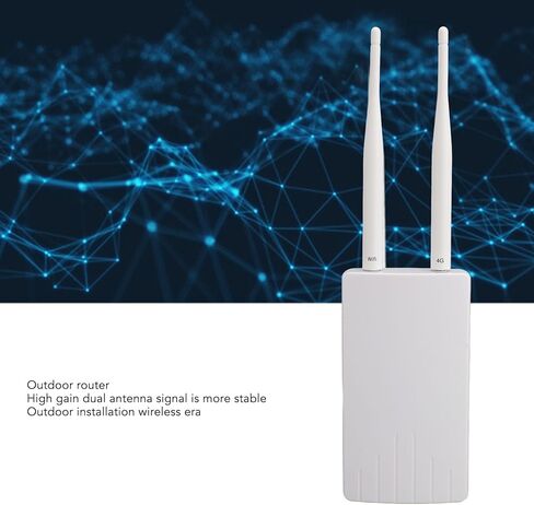 جهاز توجيه 4G LTE POE خارجي، مودم 4G LTE مفتوح بسرعة 300 ميجا بت في الثانية مع هوائيين 5dBi، يتصل بما يصل إلى 10 أجهزة، وفتحة بطاقة SIM، قابل للتطبيق في أوروبا (قابس الولايات المتحدة) in Saudi Arabia