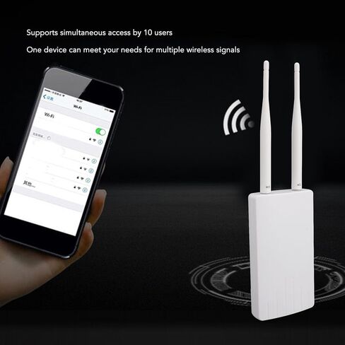جهاز توجيه 4G LTE POE خارجي، مودم 4G LTE مفتوح بسرعة 300 ميجا بت في الثانية مع هوائيين 5dBi، يتصل بما يصل إلى 10 أجهزة، وفتحة بطاقة SIM، قابل للتطبيق في أوروبا (قابس الولايات المتحدة) in Saudi Arabia