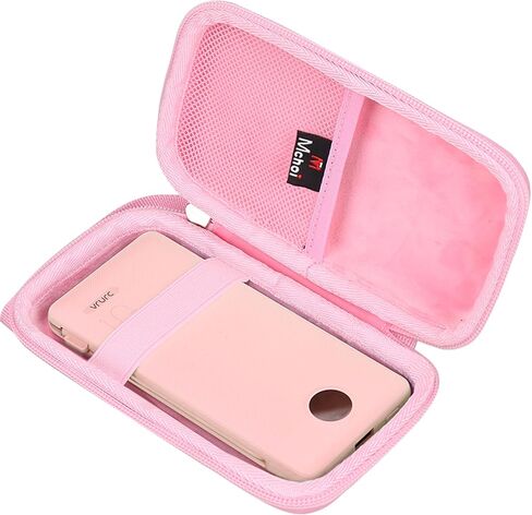 Mchoi Hard Case Suitable for VRURC Portable Charger 20000mAh, Waterproof Shockproof Power Bank Carrying Protective Case, Case Only Pink in Saudi Arabia