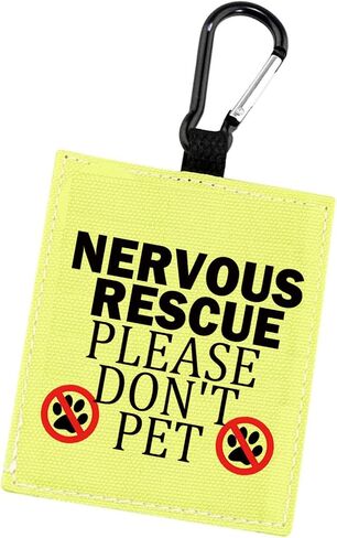 Nervous Rescue Please Don't Pet Alert Hanging Patch Caution Stop Dog Alert Hanging Patches Nervous Dog Hanging Dog Alert Patches (Please Don't Pet-D) in Saudi Arabia