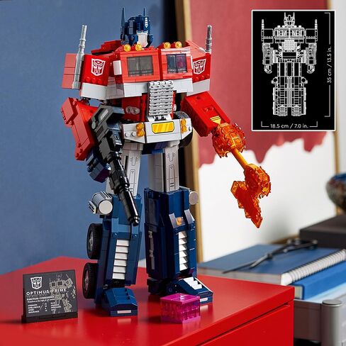 LEGO Optimus Prime 10302 Building Set for Adults; Build a Collectible Model of a Transformers Legend (1,508 Pieces) in Saudi Arabia