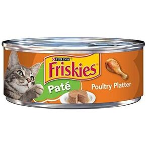 Purina Friskies Wet Cat Food Pate, Mariner’s Catch Pate, Made with Real Fish, Canned Wet Cat Food for Adult Cats & Kittens, 5.5 Ounce Can (Pack of 24)