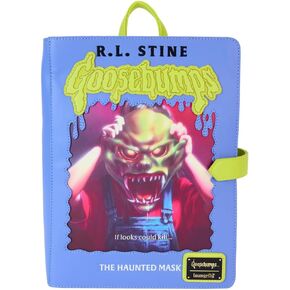 Loungefly Goosebumps The Haunted Mask Book Cover Glow Mini Backpack