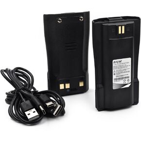 elxjar (2-Pack) 7.4V 3800mAh BF-1909 Li-ion Replacement Battery for BAOFENG DR-1909U,AR-1909U UHF 10w DMR Two Way Radio