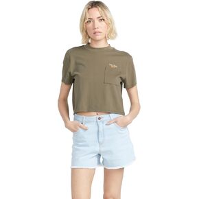Volcom Women's Stone Step High Rise Denim Short