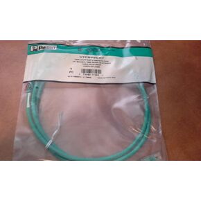 Panduit UTPSP5GRY Category-6 8-Conductor Strain Relief Clear Boot Patch Cord, Green, 5-Feet