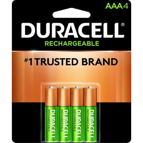 Duracell - Rechargeable AAA Batteries - long lasting, all-purpose Triple A battery for household and business - 4 count in Saudi Arabia