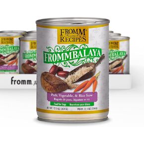 Fromm Frommbalaya Chicken, Vegetable, & Rice Stew Dog Food - Premium Wet Dog Food - Chicken Recipe - Case of 12 Cans