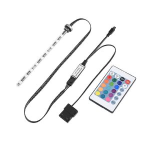 17cm Water Cooling LED Light Cylindrical Water Cooling Light with Remote Controller Computer Reservoir LED Lamp