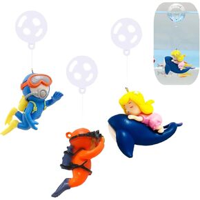 3 PCS Floating Fish Tank Decorations | Cute Diver Aquarium Decorations | Aquarium Decorations Accessories | for All Kinds of Fish Tanks