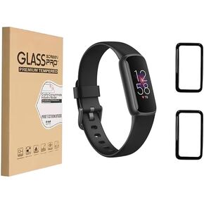 2-Pack Screen Protector for Fitbit Luxe Smartwatch Premium PMMA Protection Crystal Clear Film [Not Glass] Anti-Scratch, Self Healing