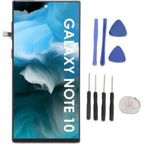 Display for Samsung Galaxy Note 10, TFT Screen Replacement Kit for Samsung Note 10, 5G Display Screen Touch Digitizer Assembly Tool kit with Frame