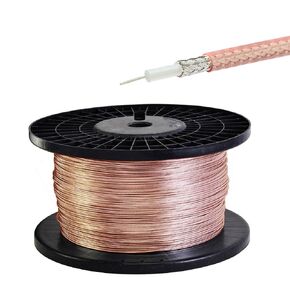 RG179 Coax Cable 50FT Thin 3G HD SDI Cable 75 Ohm RG179 Coaxial Cable Low Loss Suitable for BNC MCX SMB Connector for Surveillance Camera and Video Equipment etc.