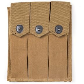 Reproduction USMC WW2 WWII Thompson Mag Pouch 3 Cells
