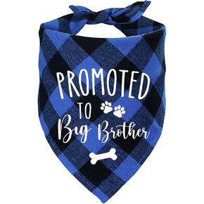 Ptzizi Funny Little Sister White Wreath Cotton Triangle Dog Bandana Pet Dog Bibs Scarf, Small Medium Large Boy Pet Dog Birthday Party Props for Pet Dog Lovers Gift