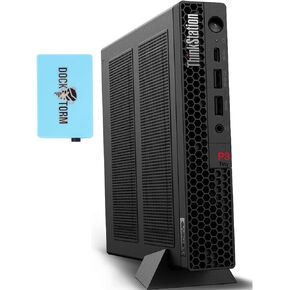 Lenovo ThinkStation P3 Tiny Workstation Mini Desktop (14-Core Intel i5-13500 vPro, 16GB DDR5, 2x2TB PCIe SSD (4TB), WiFi 6, Bluetooth 5.2, RJ-45, Win 10 Pro) w/USB Keyboard, USB Mouse, & DKZ Hub