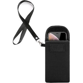 Neoprene Cell Phone Sleeve Pouch with Neck Lanyard Wallet Case Waist Bag Cellphone Holster Holder for iPhone 11 12 14 13 Pro Max XS XR X 6s 6 7 8 Plus Mini SE/Samsung Galaxy A53 A52 A32 S10e S10 S22