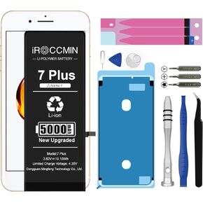 Replacement for iPhone 7 Plus Battery,5000mAh High Capacity Replacement Battery for iPhone 7 Plus Model A1661 A1784 A1785 with Professional Repair Tools