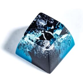 DATKEY Blue and Black Stingray Artisan Keycap Ocean Keycaps Keyboard Keycaps Cute Keycaps Artisan Keycap Aesthetic Keycaps Custom Keycaps Ocean Gifts for Gaming Lover Gamer Man On Anniversary