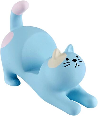 حامل هاتف ذكي على شكل قطة وردية للمكتب، حامل هاتف Kawaii لطيف لأجهزة iPad وiPhone وHuawei وSamsung وXiaomi، 2 في 1 زينة سطح مكتب حيوانات جميلة لديكور المنزل مع حامل للهاتف الذكي in Kuwait