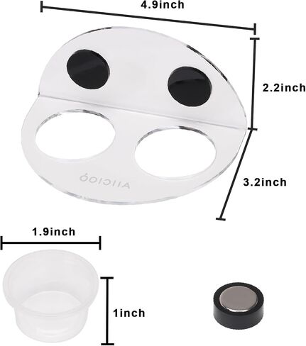 Gecko Feeder Ledge with 6 Pack Plastic Bowls Strong Magnetic Reptile Food Feeder Water Dish in Kuwait