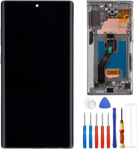 شاشة LCD متوافقة مع Samsung Galaxy Note10+ Note 10 Plus SM-N975U SM-N975F/DS 6.8 بوصة شاشة LCD تعمل باللمس مع أدوات (أسود هالة) in Saudi Arabia
