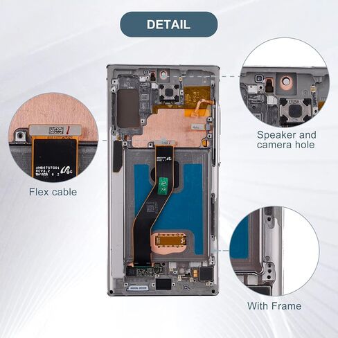 شاشة LCD متوافقة مع Samsung Galaxy Note10+ Note 10 Plus SM-N975U SM-N975F/DS 6.8 بوصة شاشة LCD تعمل باللمس مع أدوات (أسود هالة) in Saudi Arabia
