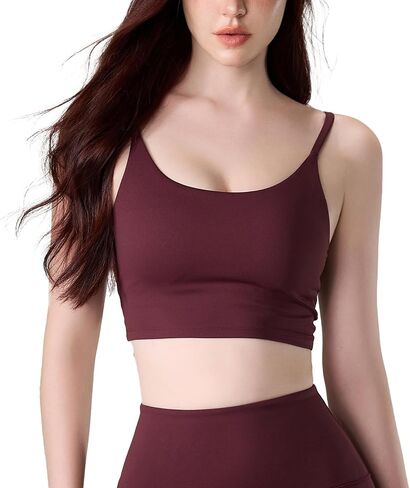 altiland Cami Sports Bra Tank Tops for Women Workout Yoga Athletic Exercise Crop Tops Brami in Kuwait