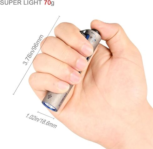 ACEBEAM Rider RX 700 High Lumens LED Flashlight Rechargeable, Pocket EDC AA Flashlight with Clip, Super Bright Small Mini Flash Light, 519A-V1 LED 90+ High CRI Flashlight for Camping, Emergency, Home in Saudi Arabia