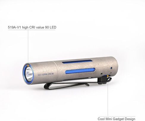 ACEBEAM Rider RX 700 High Lumens LED Flashlight Rechargeable, Pocket EDC AA Flashlight with Clip, Super Bright Small Mini Flash Light, 519A-V1 LED 90+ High CRI Flashlight for Camping, Emergency, Home in Saudi Arabia