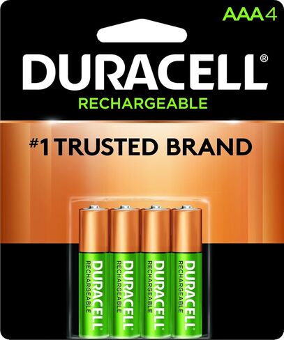 Duracell - Rechargeable AAA Batteries - long lasting, all-purpose Triple A battery for household and business - 4 count in Saudi Arabia