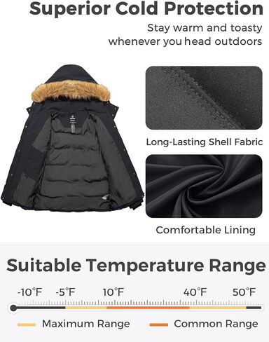 Wantdo Women's Plus Size Winter Coat Quilted Thicken Puffer Jacket with Removable Hood in Saudi Arabia