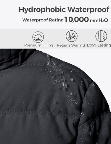 Wantdo Women's Plus Size Winter Coat Quilted Thicken Puffer Jacket with Removable Hood in Saudi Arabia