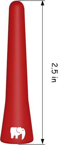 ONE250 2.5" Short Rubber Copper Core Antenna, Compatible with Kia - Soul (2008-2019), Rio (2001-2024), Rondo (2007-2024), Mohave Borrego, Forte - Designed for Optimized FM/AM Reception (Red) in Kuwait