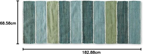 DII Chindi Rug Collection, Reversible, Recycled Yarn, Hand-Dyed, 4x6 Ft, Jadeite in Saudi Arabia